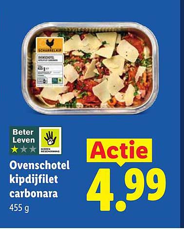 Ovenschotel kipdijfilet carbonara