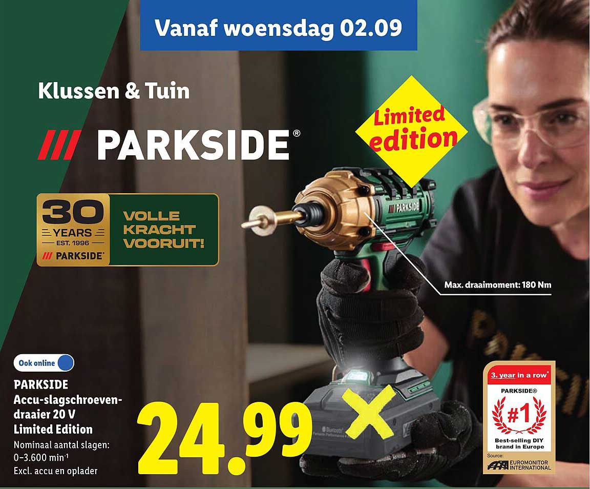 PARKSIDE Accu-slagschroevendraaier 20 V Limited Edition
