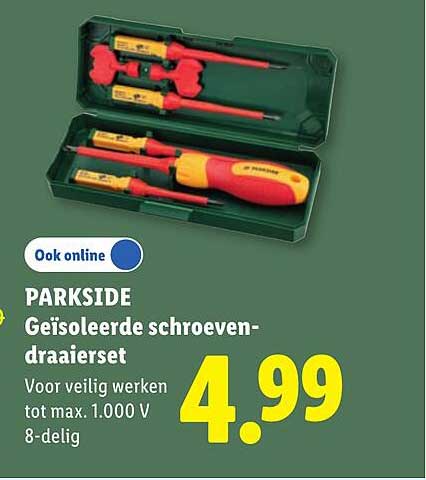PARKSIDE Geïsoleerde schroevendraaierset