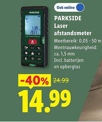 PARKSIDE Laser afstandsmeter