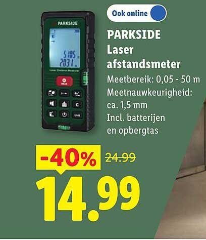 PARKSIDE Laser afstandsmeter