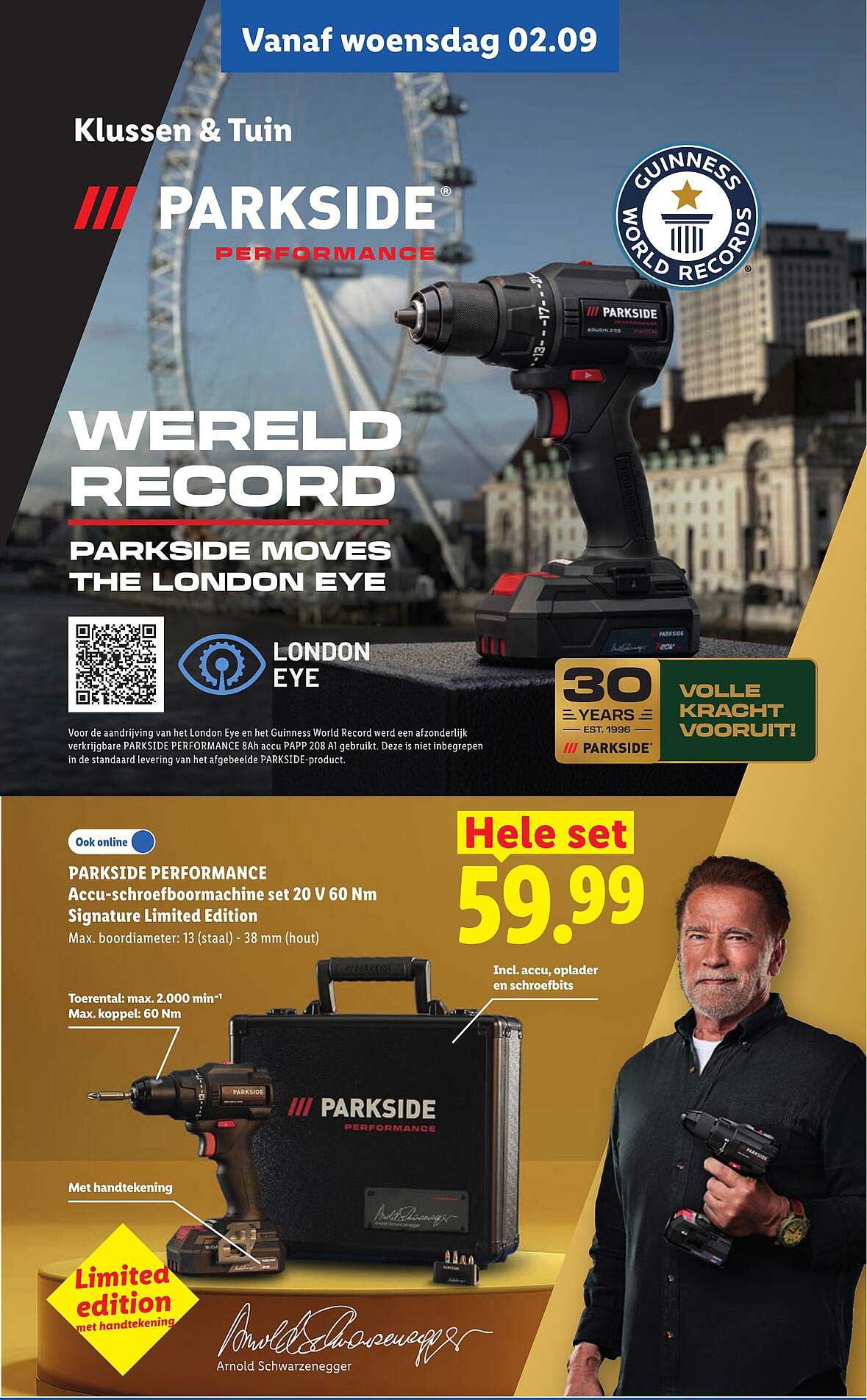 PARKSIDE PERFORMANCE Accu-schroefboormachine set 20 V 60 Nm Signature Limited Edition