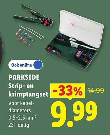 PARKSIDE Strip- en krimptangset
