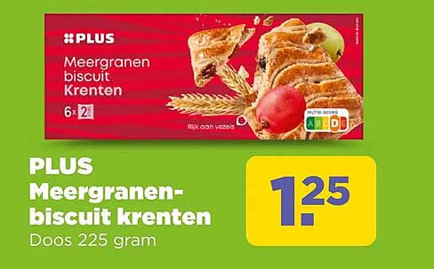 PLUS Meergranen-biscuit krenten