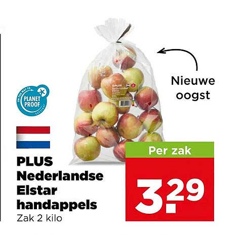 PLUS Nederlandse Elstar handappels Zak 2 kilo