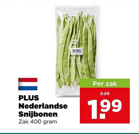 PLUS Nederlandse Snijbonen Zak 400 gram