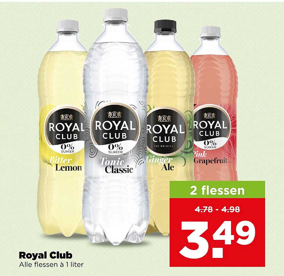 Royal Club Alle flessen à 1 liter 2 flessen