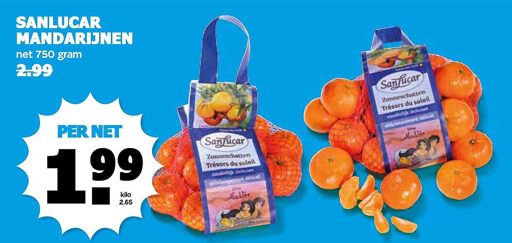 SANLUCAR MANDARIJNEN net 750 gram