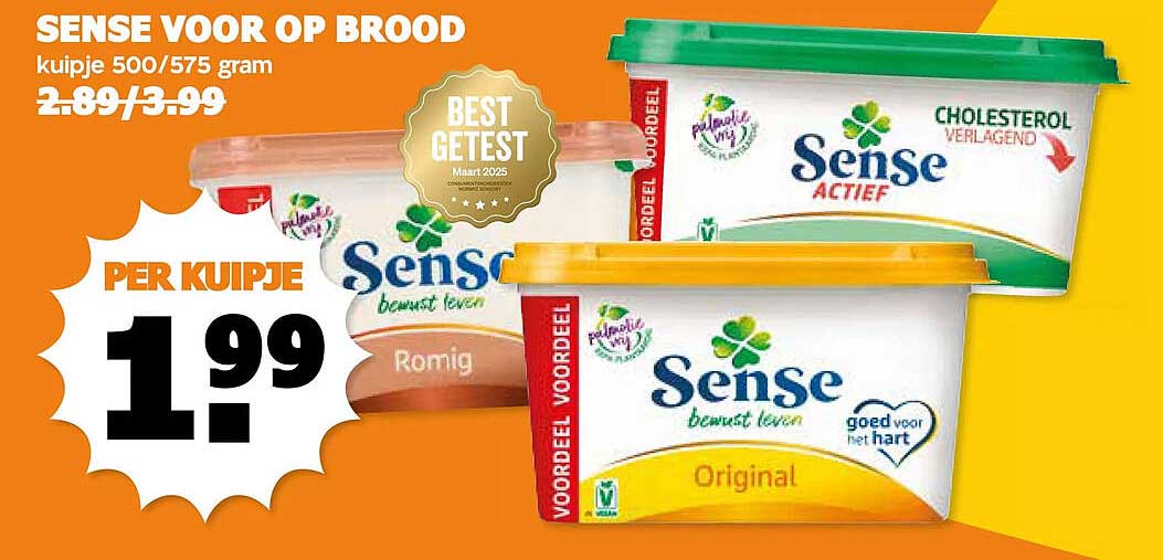 Sense voor op brood kuipje 500/575 gram