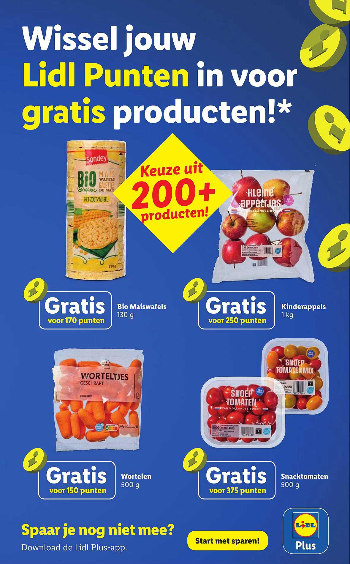 Wissel jouw Lidl Punten in voor gratis producten!