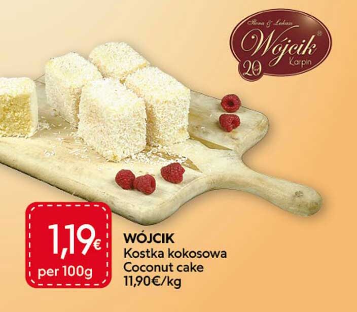 WÓJCIK Kostka kokosowa Coconut cake