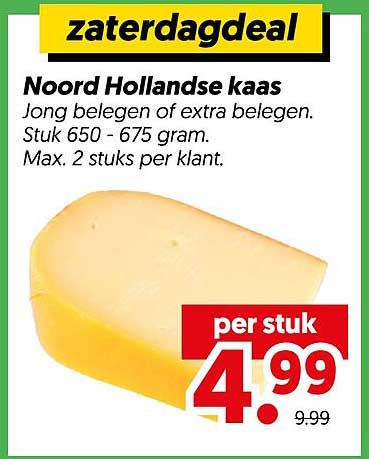 zaterdagdeal Noord Hollandse kaas