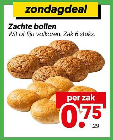Zondagdeal Zachte bollen