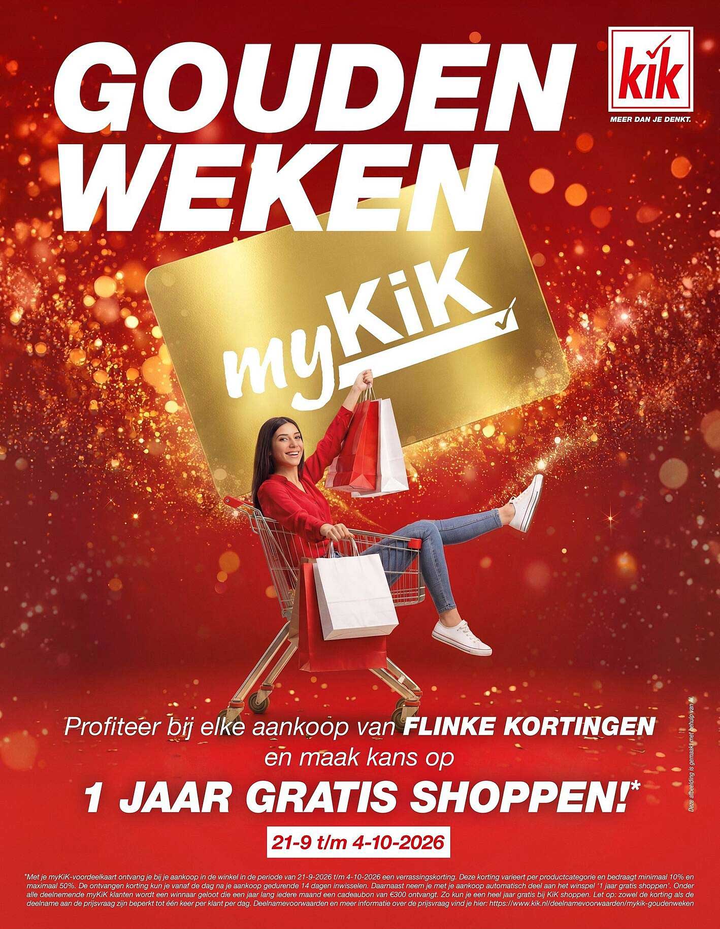 1 JAAR GRATIS SHOPPEN!*