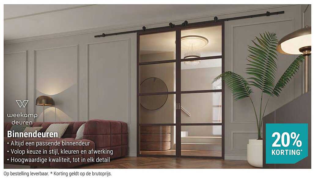 Binnendeuren 20% KORTING*