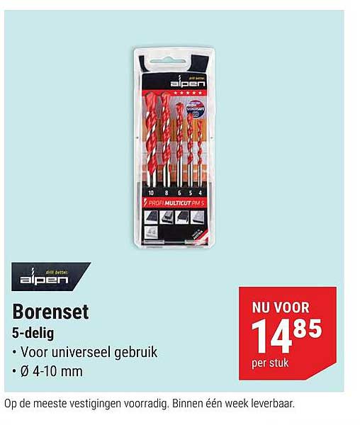 Borenset 5-delig