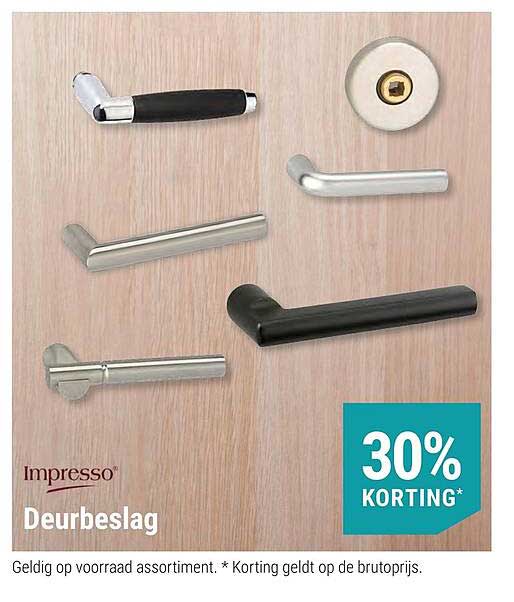 Deurbeslag 30% KORTING*