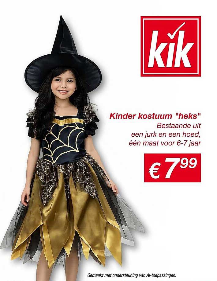 Kinder kostuum "heks"