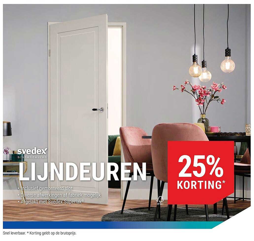 LIJNDEUREN 25% KORTING*