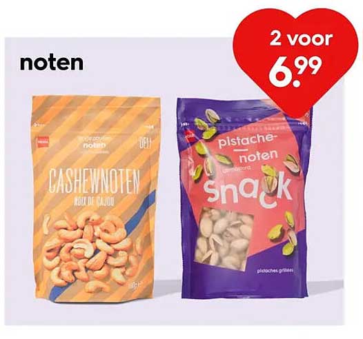 noten 2 voor 6,99