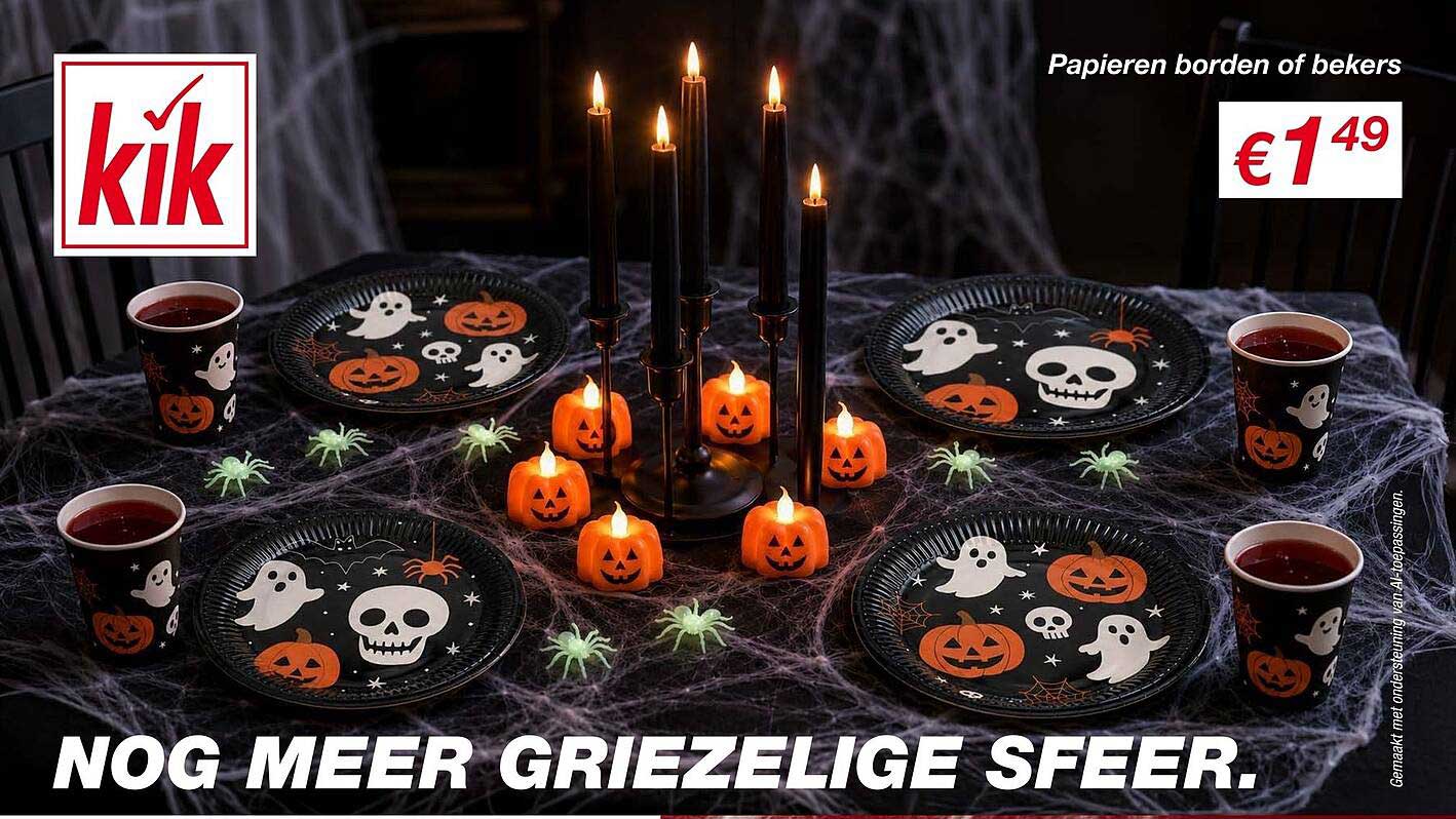 Papieren borden of bekers