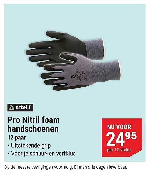 Pro Nitril foam handschoenen