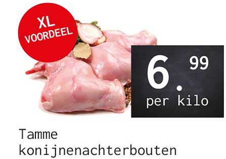 Tamme konijnenachterbouten