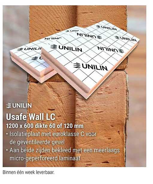 Usafe Wall LC 1200 x 600 dikte 60 of 120 mm