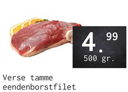 Verse tamme eendenborstfilet