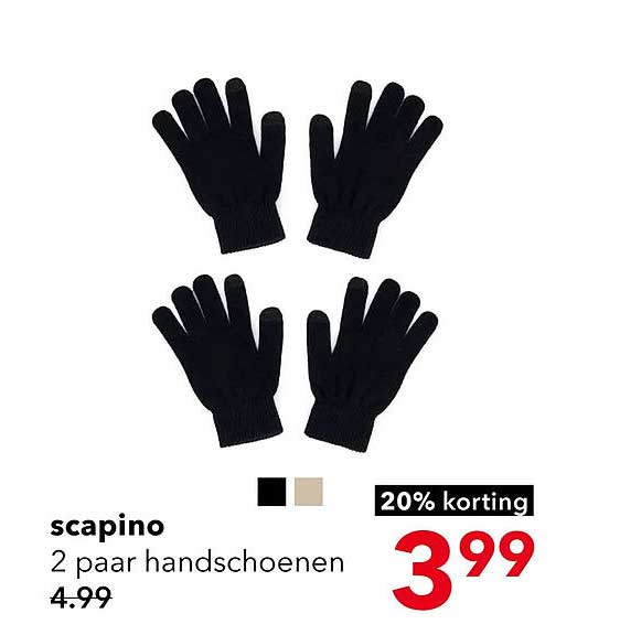 2 paar handschoenen