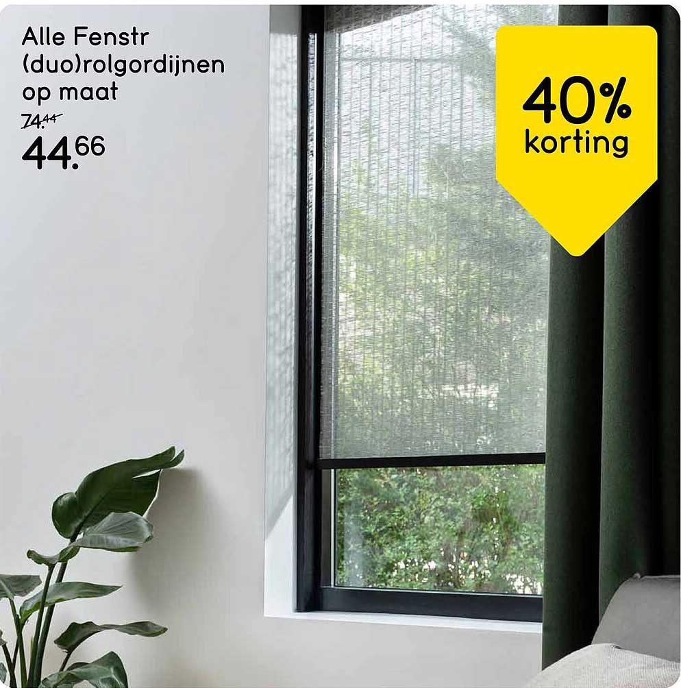 Alle Fenstr (duo)rolgordijnen op maat