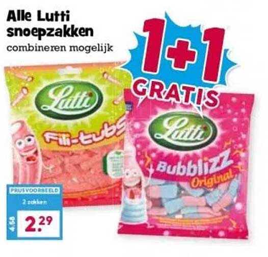 Alle Lutti snoepzakken