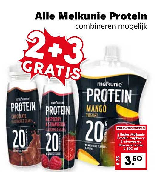 Alle Melkunie Protein combineren mogelijk