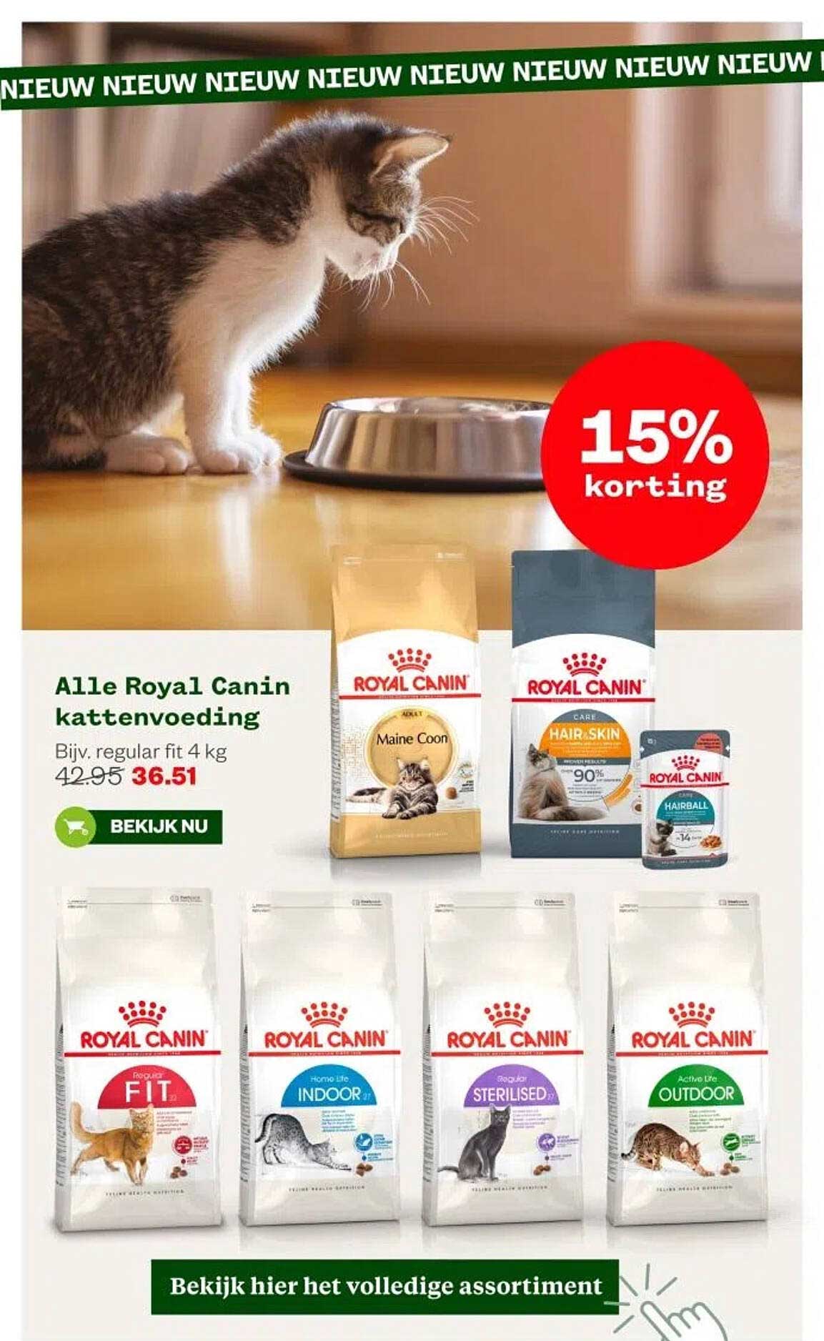 Alle Royal Canin kattenvoeding