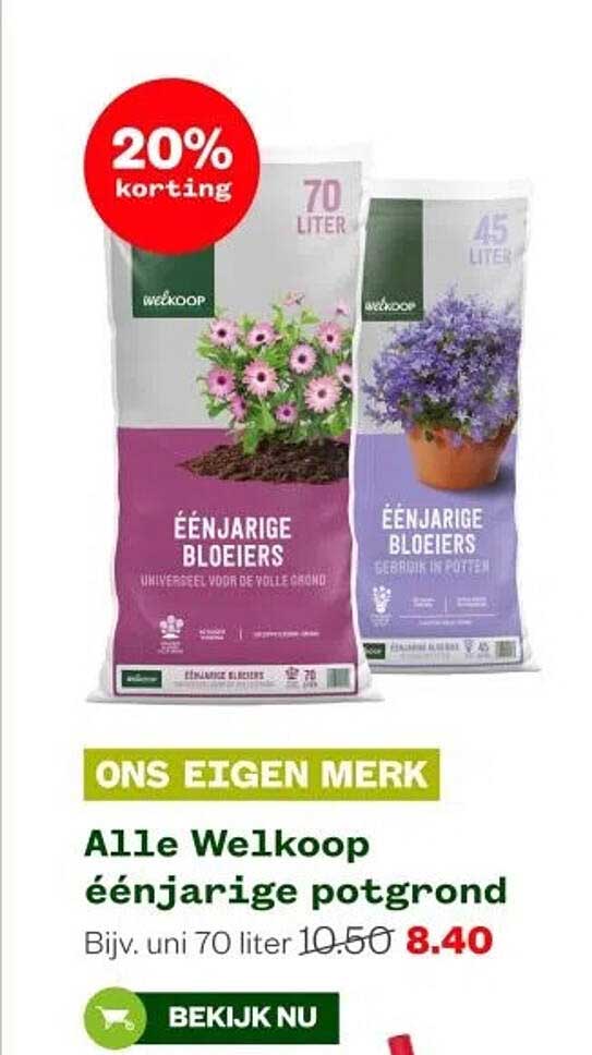 Alle Welkoop eenjarige potgrond