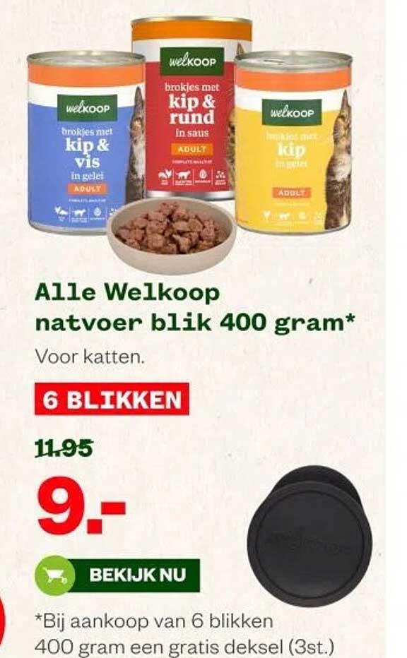 Alle Welkoop natvoer blik 400 gram*