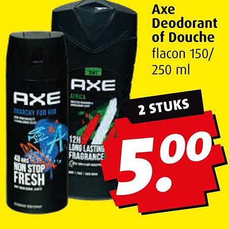 Axe Deodorant of Douche flacon 150/250 ml