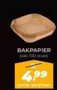 BAKPAPIER pak 100 stuks