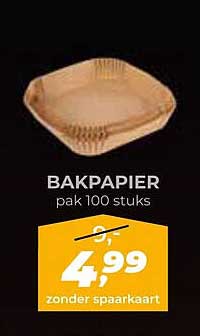 BAKPAPIER pak 100 stuks