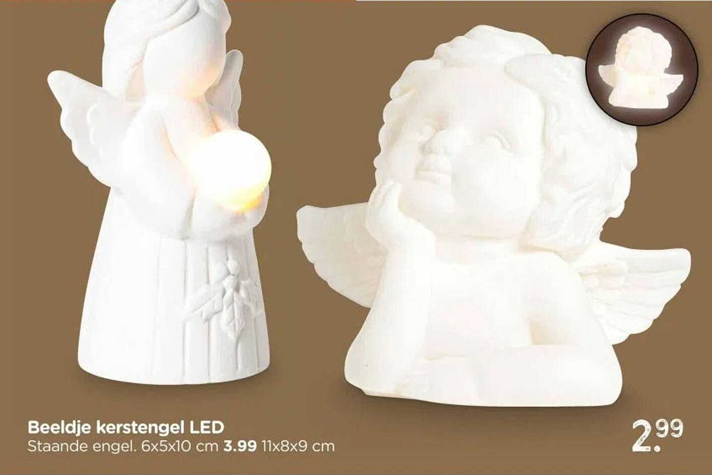 Beeldje kersterngel LED
