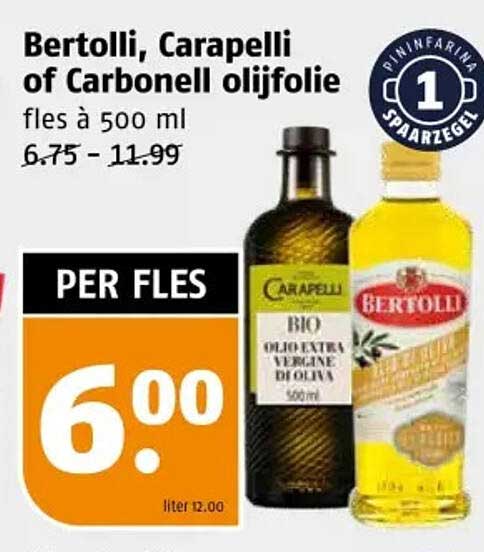 Bertolli, Carapelli of Carbonell olijfolie