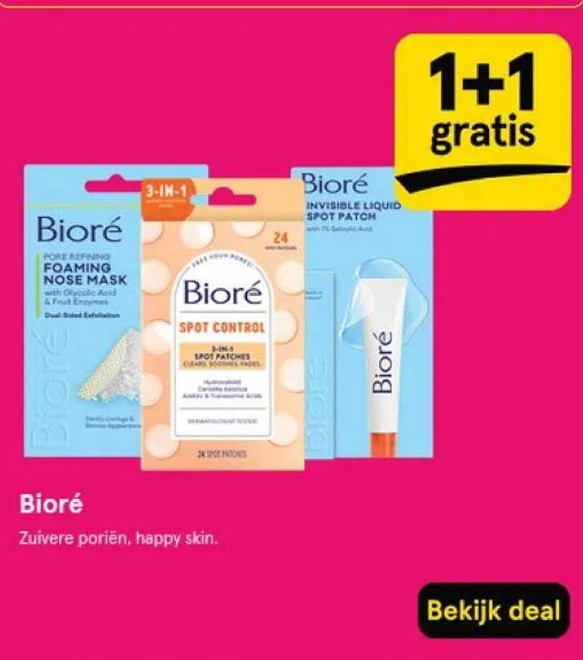 Bioré 1+1 gratis