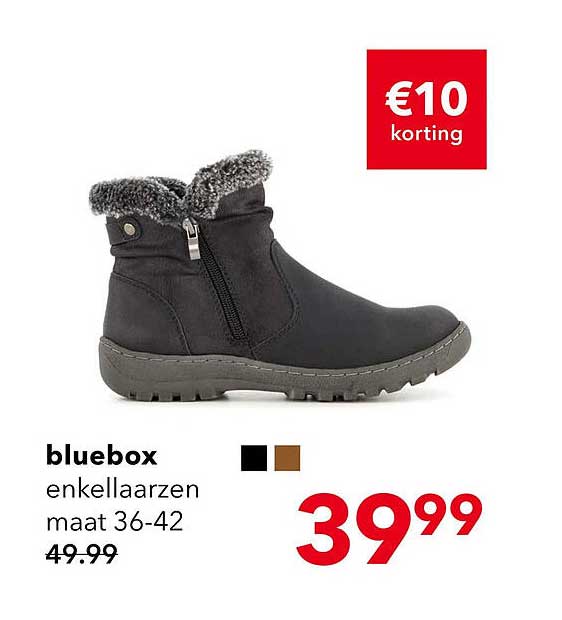 bluebox enkellaarsen maat 36-42
