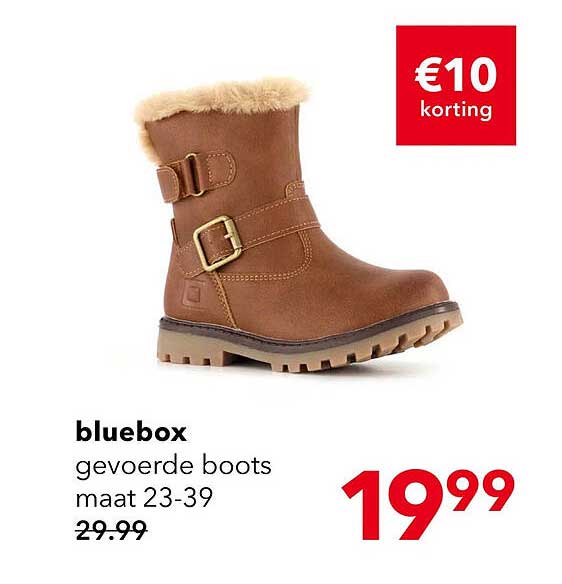 bluebox gevoerde boots maat 23-39