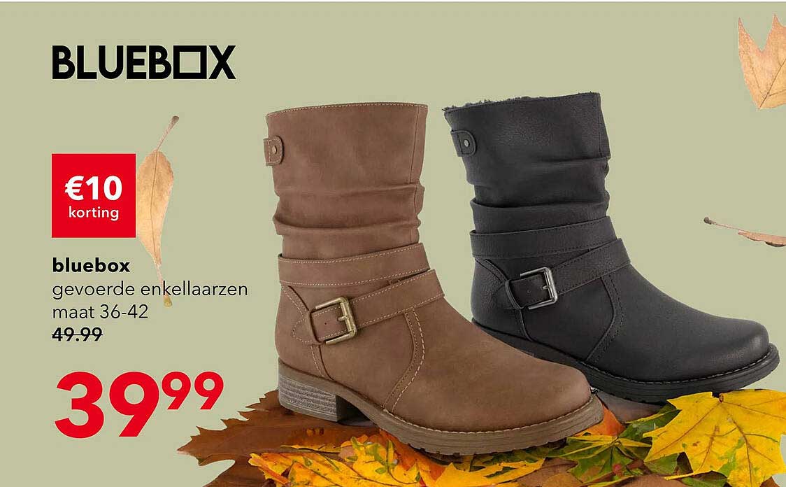 bluebox gevoerde enkellaarszen maat 36-42