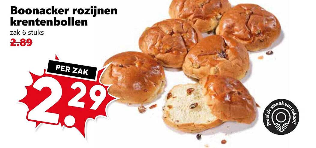 Boonacker rozijnen krentenbollen