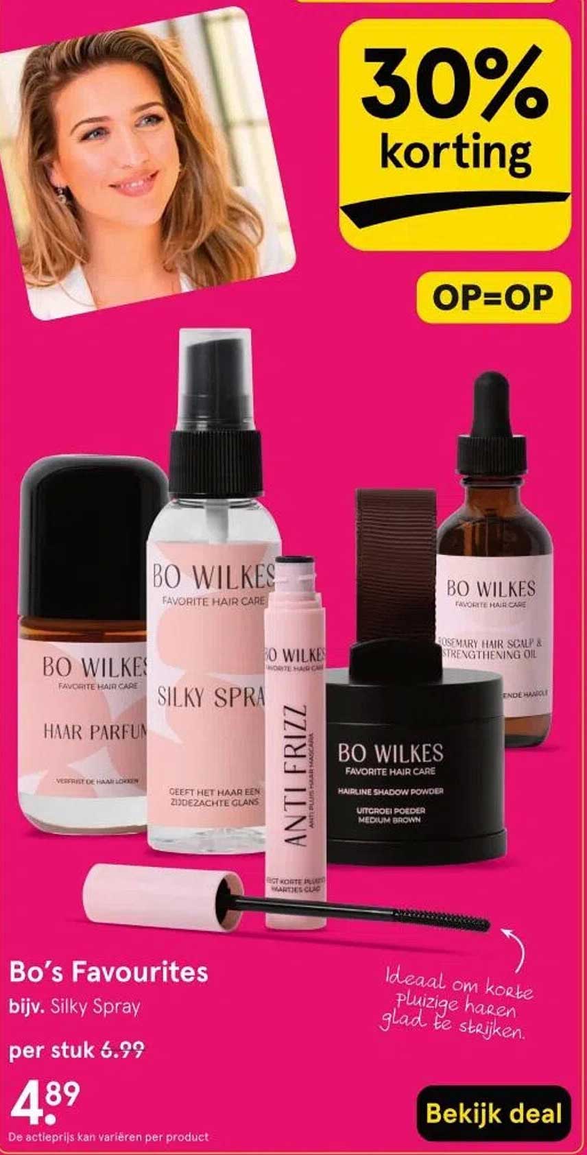 Bo’s Favourites bijv. Silky Spray