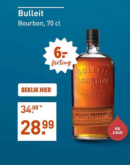 Bulleit Bourbon, 70 cl