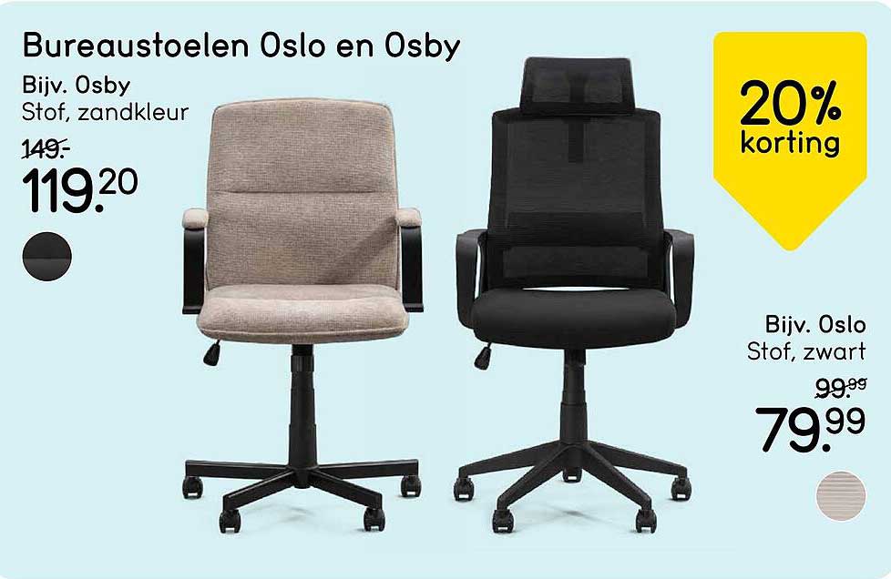 Bureaustoelen Oslo en Osby
