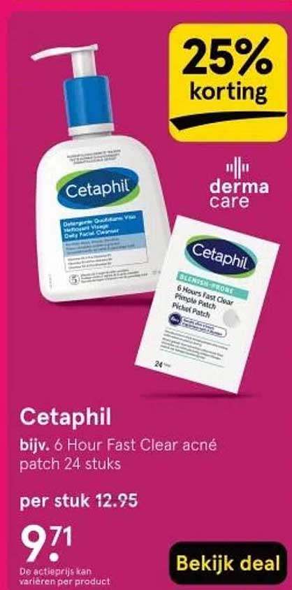 Cetaphil 6 Hour Fast Clear acné patch 24 stuks